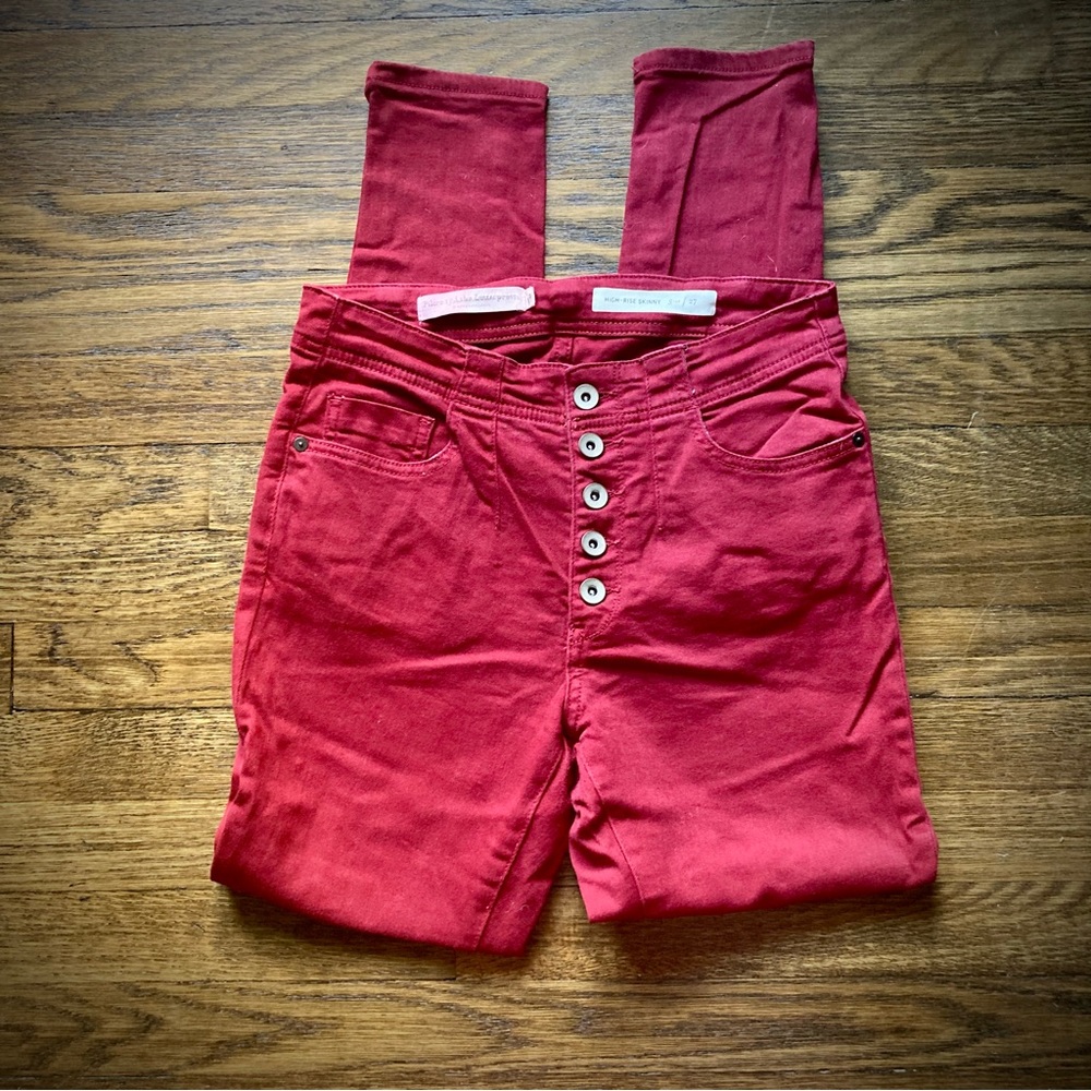 Anthropologie Pilcro & the Letterpress high-rise skinny jeans